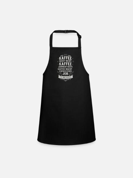 Café Drôle Café Dire Bureau - Tablier Enfant - noir - Devant
