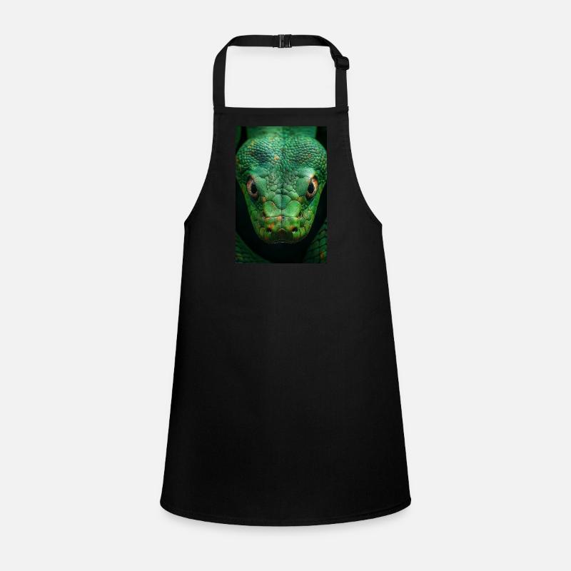 Regard de serpent vert hypnotique Tablier Enfant