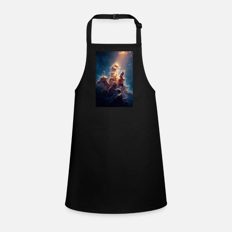 Heavenly Light Over Nebula Peaks Children's Apron
