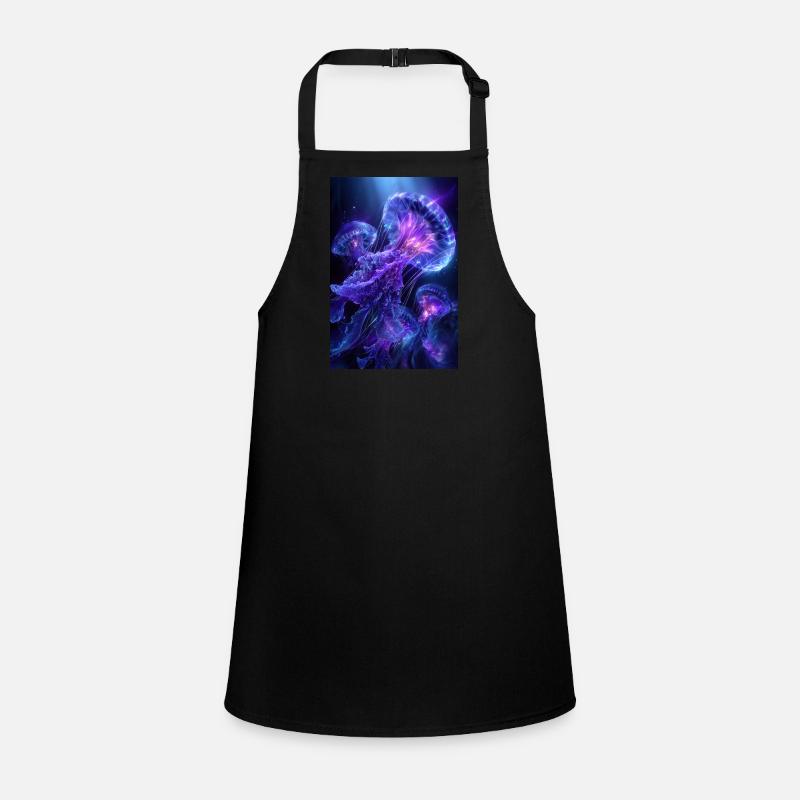 Neon Glow Jellyfish Children's Apron