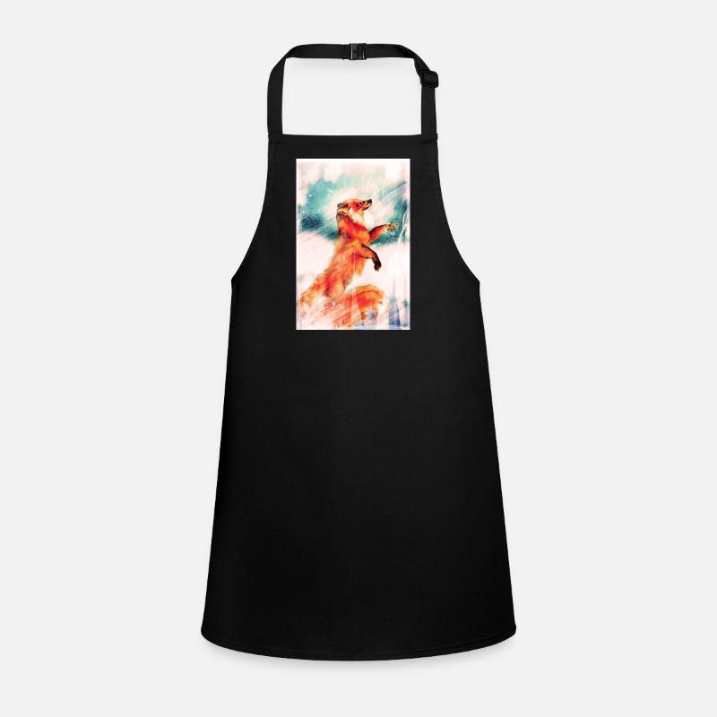 Winter fox. Children's Apron