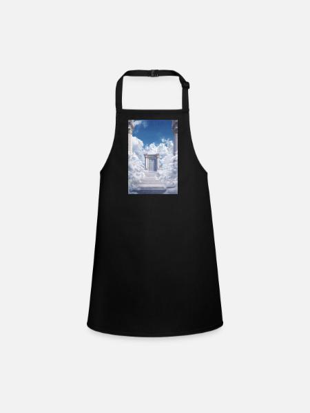 Golden Gates in the Clouds - Children's Apron - black - Front