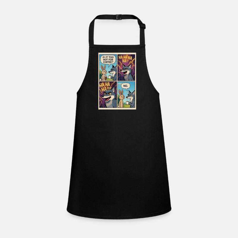  Too Hot Coffee Joke Comic - Funny Gift  Children's Apron
