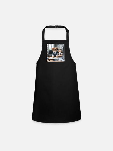 Professional Cosplay Dogs - Children's Apron - black - Front