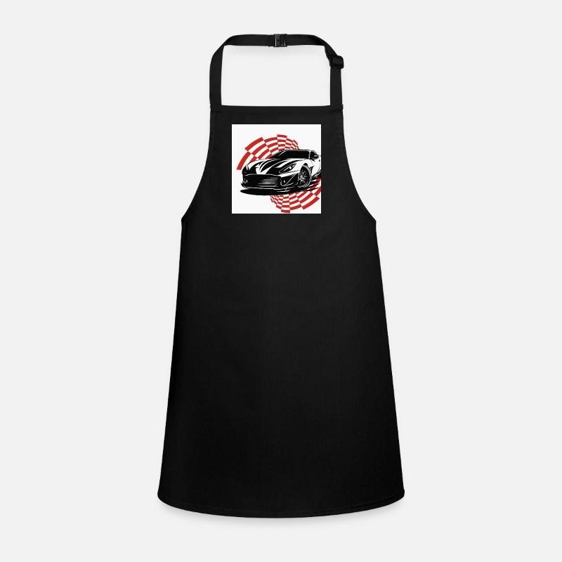 Ein Sportwagen mit dynamischem Stil Schürze für Kinder