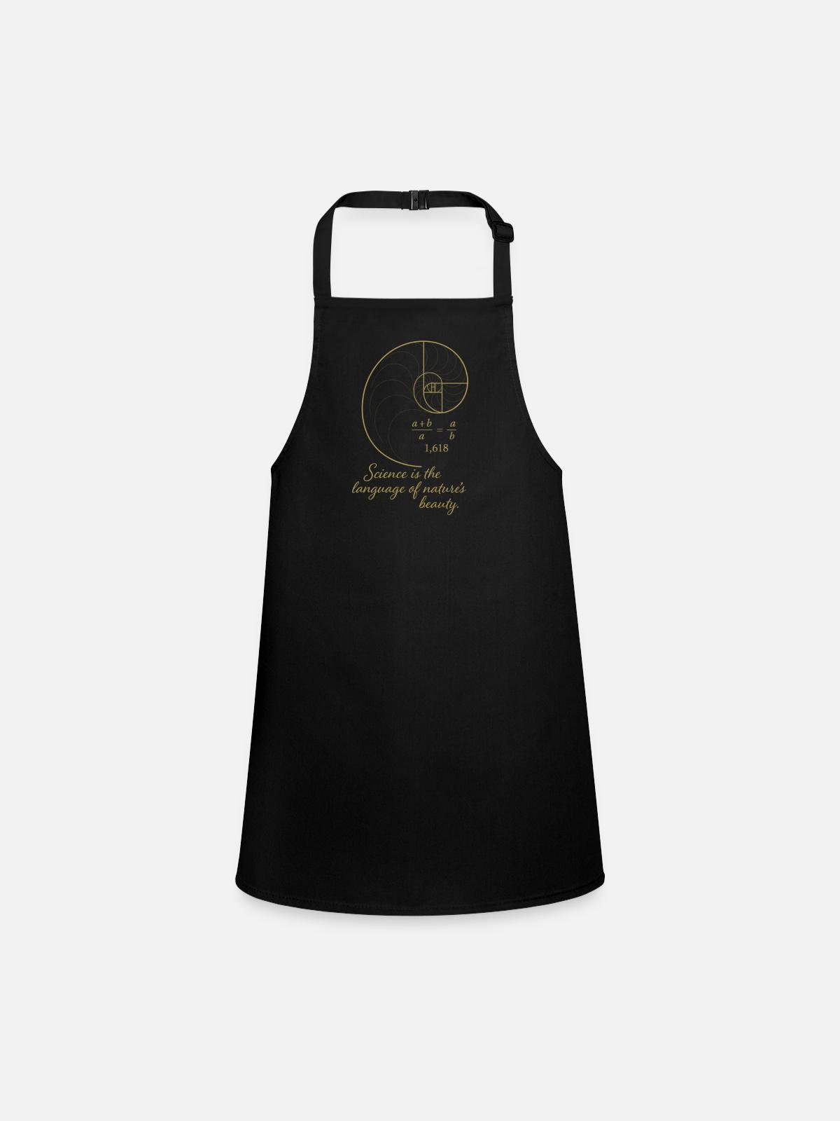 Golden Ratio - Children's Apron - black - Front