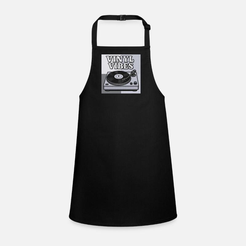 Vinyl Vibes Rétro Platine vinyle design Tablier Enfant