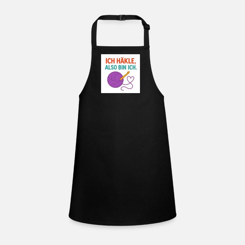 Ich häkle, also bin ich Schürze für Kinder