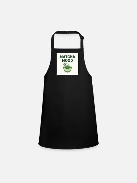 Humeur Matcha - Tablier Enfant - noir - Devant