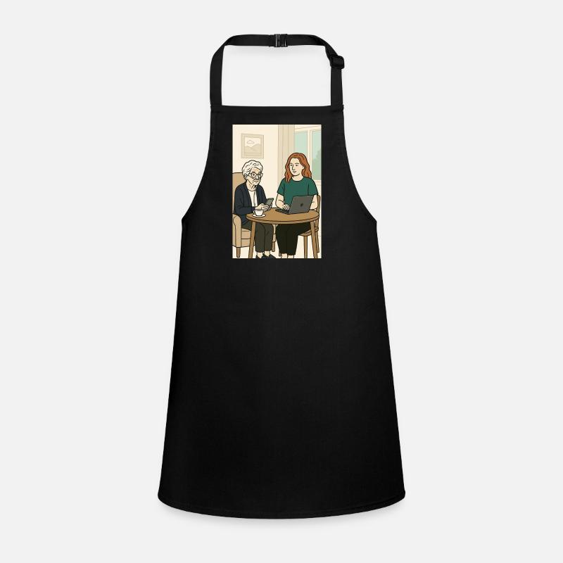 Des générations à la table avec la technologie Tablier Enfant