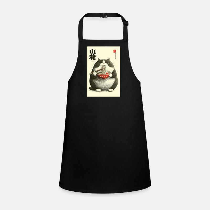 Chonky Cat Ramen Ukiyo-e Children's Apron