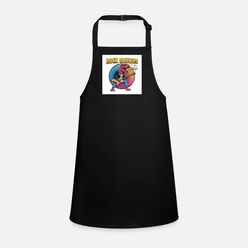Rock Saurus Guitar Hero Children's Apron