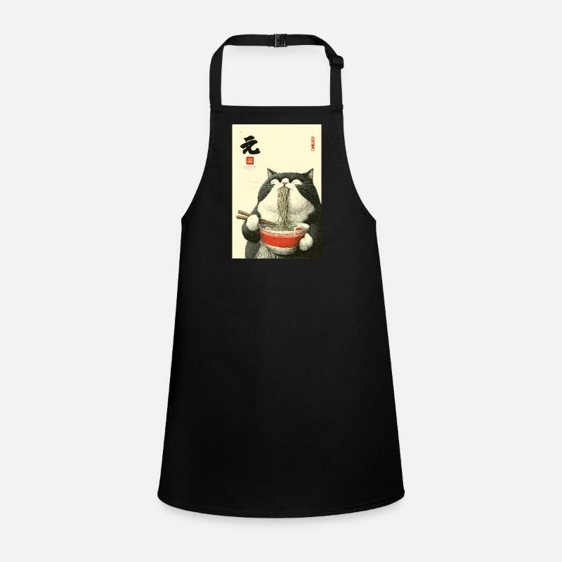 Noodle Cat Feast Children's Apron