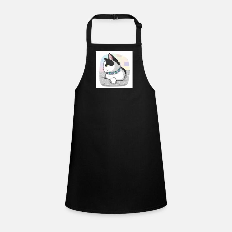 Cat with pastel collar Children's Apron