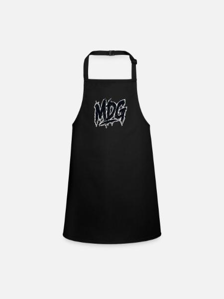 MDG Graffiti Duktus Urban Street Art - Children's Apron - black - Front