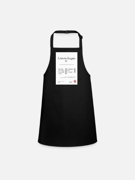 Teacher Testimonial Funny Farewell Gift - Children's Apron - black - Front