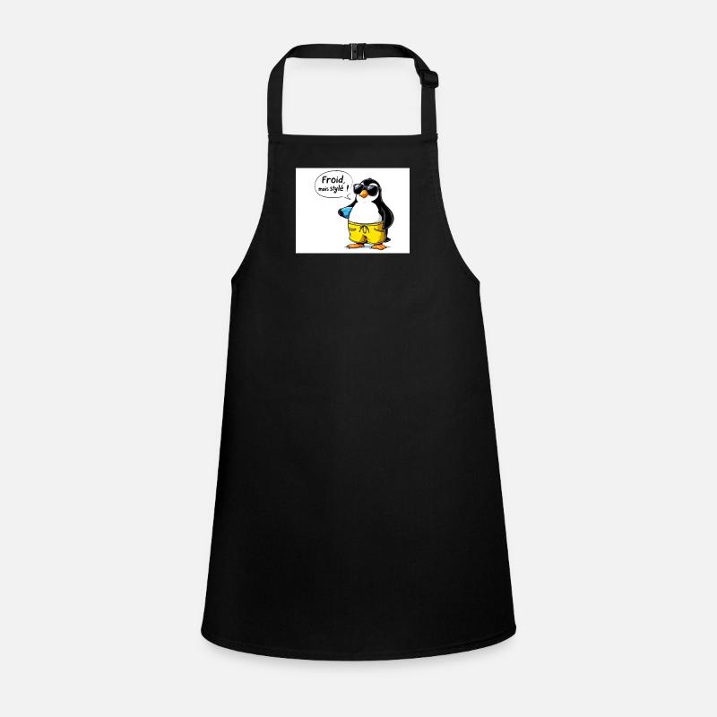 Manchon de pingouin stylé avec lunettes Tablier Enfant