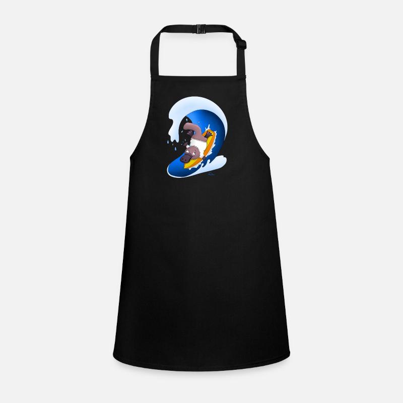 Surfing platypus Children's Apron