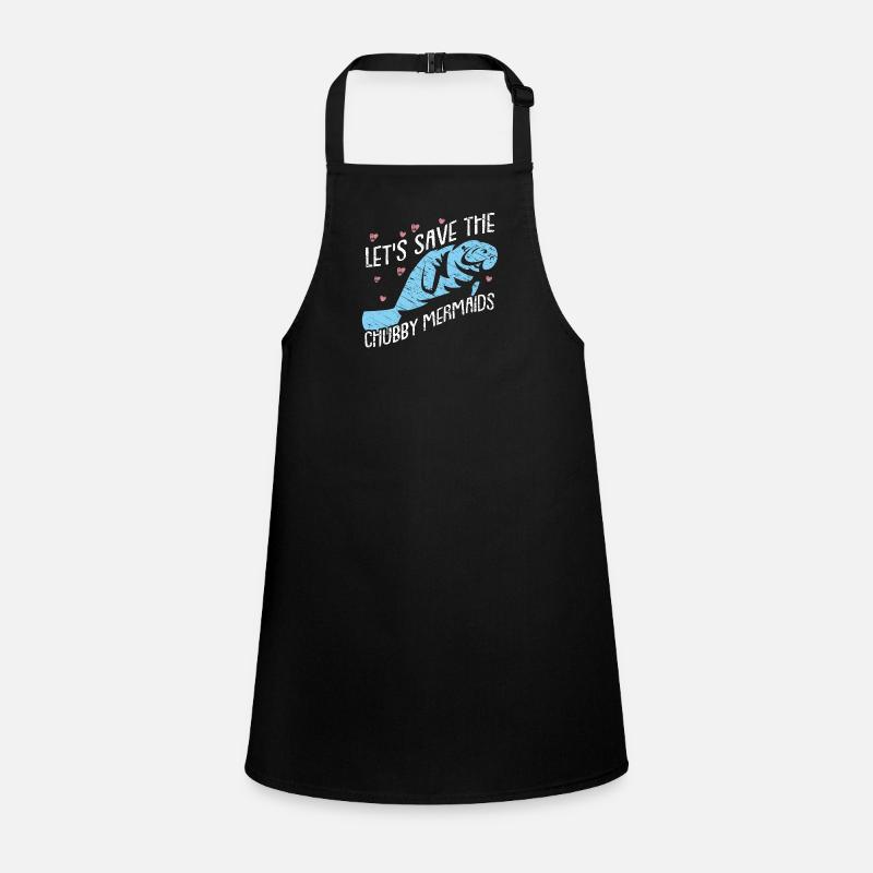 Sauvons les lamantins. Design coloré Tablier Enfant