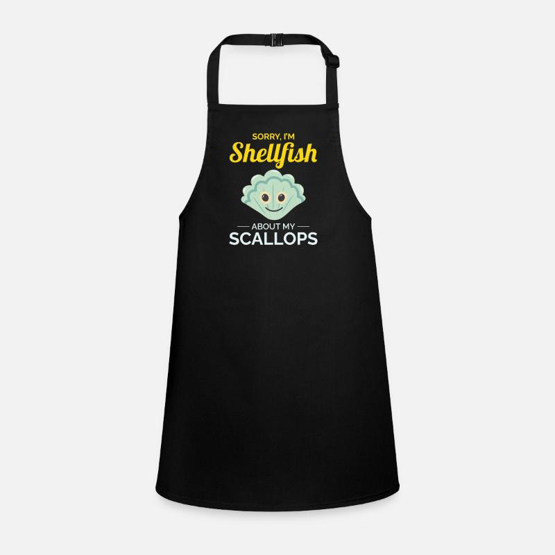 Scallop Seashells Collector Beachcomber Shellfish Children's Apron