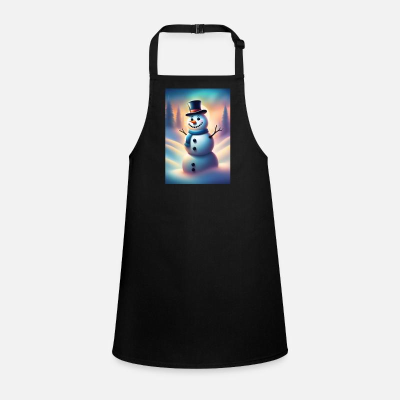 Happy wintery snowman Children's Apron