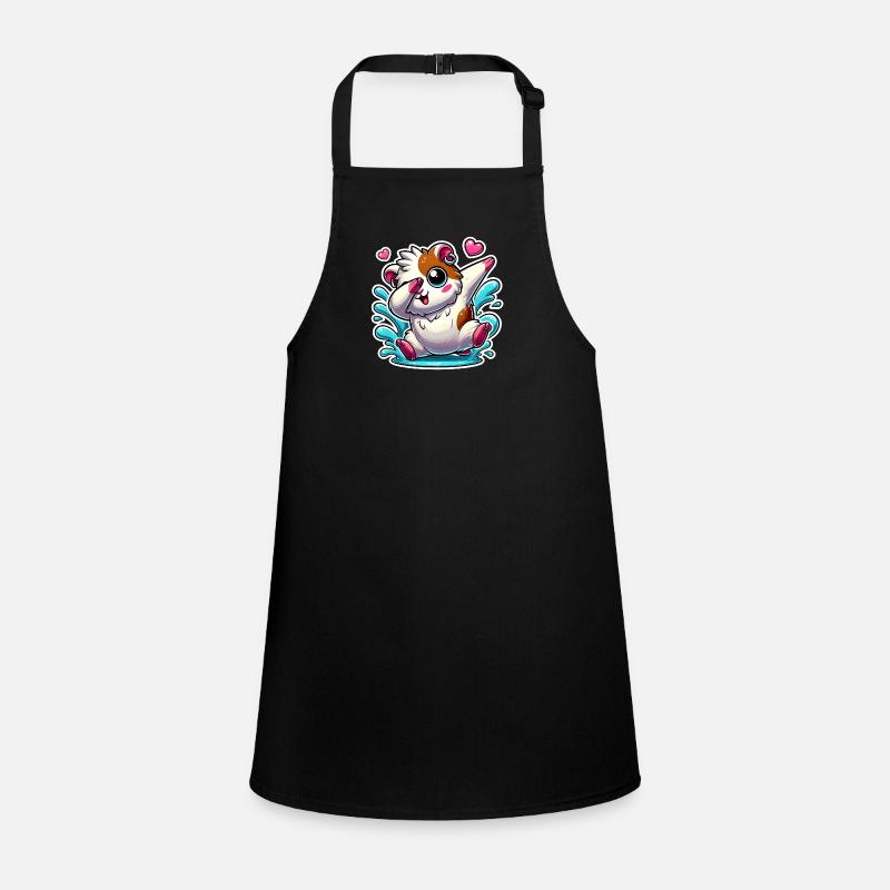 Dabbing cochon d’Inde dessin animé autocollant Tablier Enfant