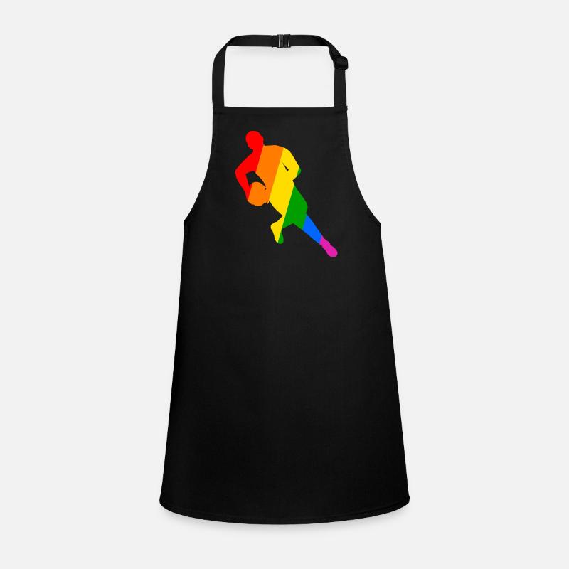 Rugby player on the field Children's Apron