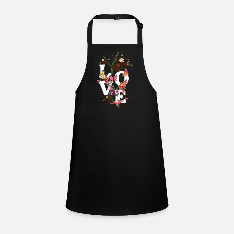Love Sloth Cute Sloth Design Children's Apron