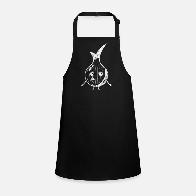 annoyed grumpy moody onion Children's Apron
