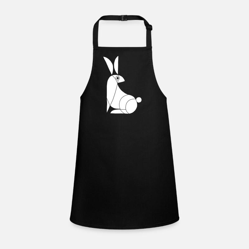 Funny White Rabbit Children's Apron
