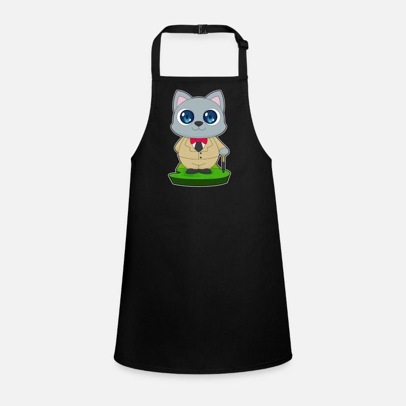 Cat Pensioner Walking Stick Children's Apron