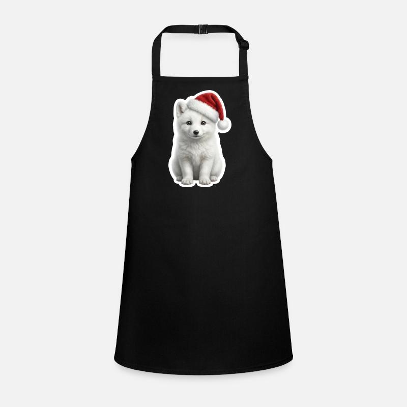 White arctic fox in deep snow Children's Apron