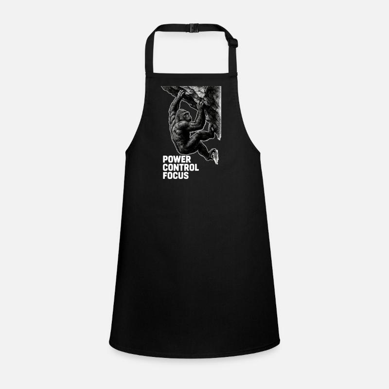 Gorilla Bouldering: Power Control Focus Design Children's Apron
