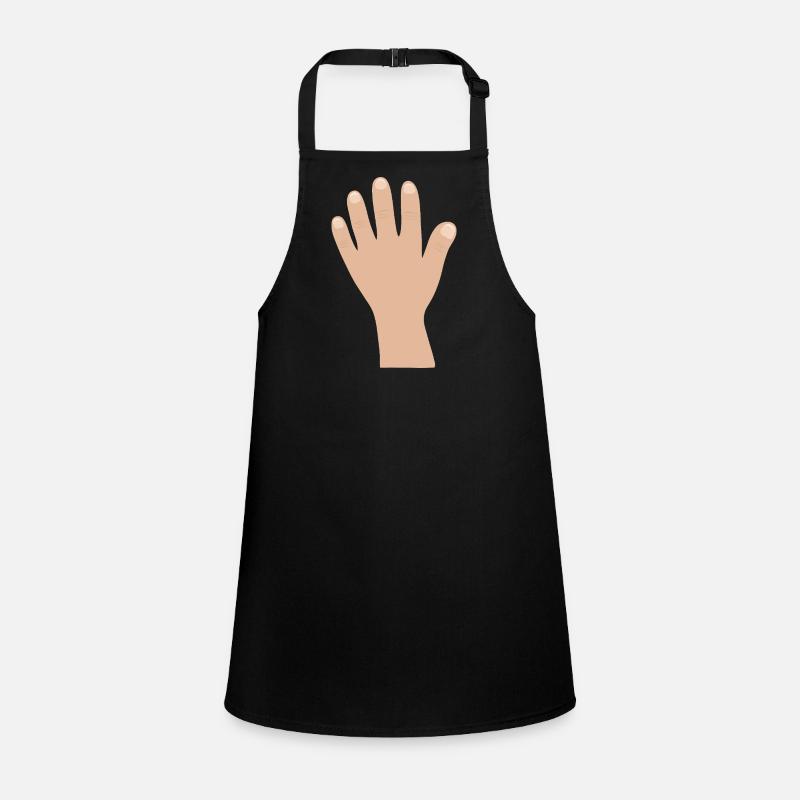 Cartoon Hand Silhouette Tee Schürze für Kinder