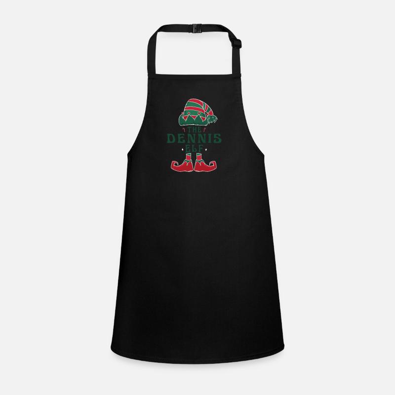 The Dennis Elf Pajama for Funny Christmas Holiday Children's Apron