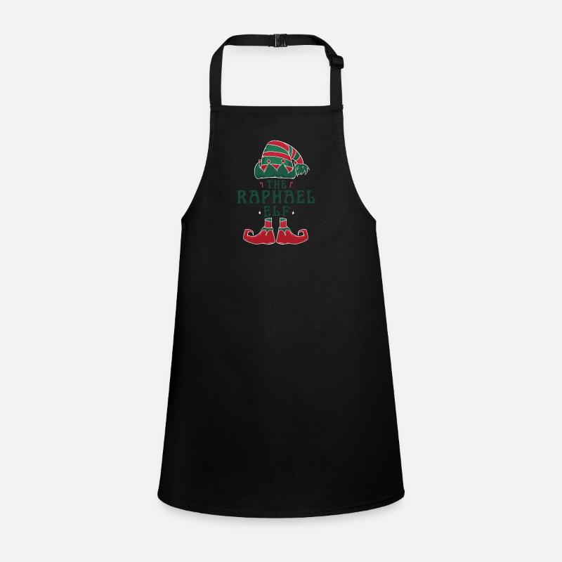Raphael Elf Personalized Name Christmas Family Children's Apron