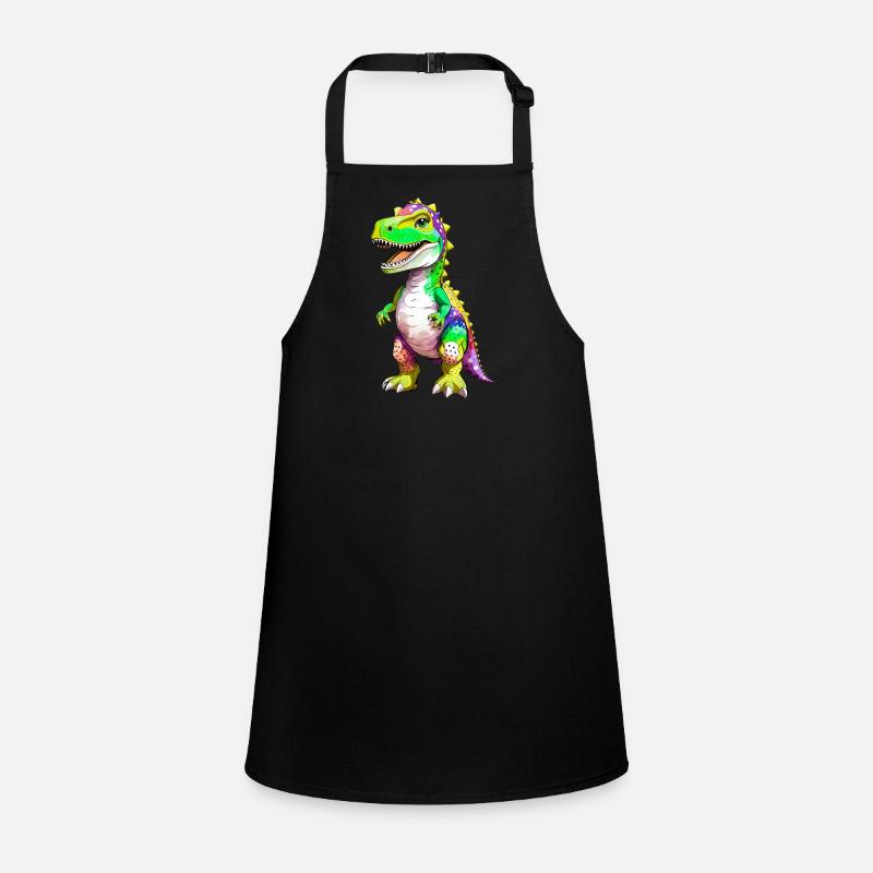 Rainbow T-Rex Dinosaur Children's Apron