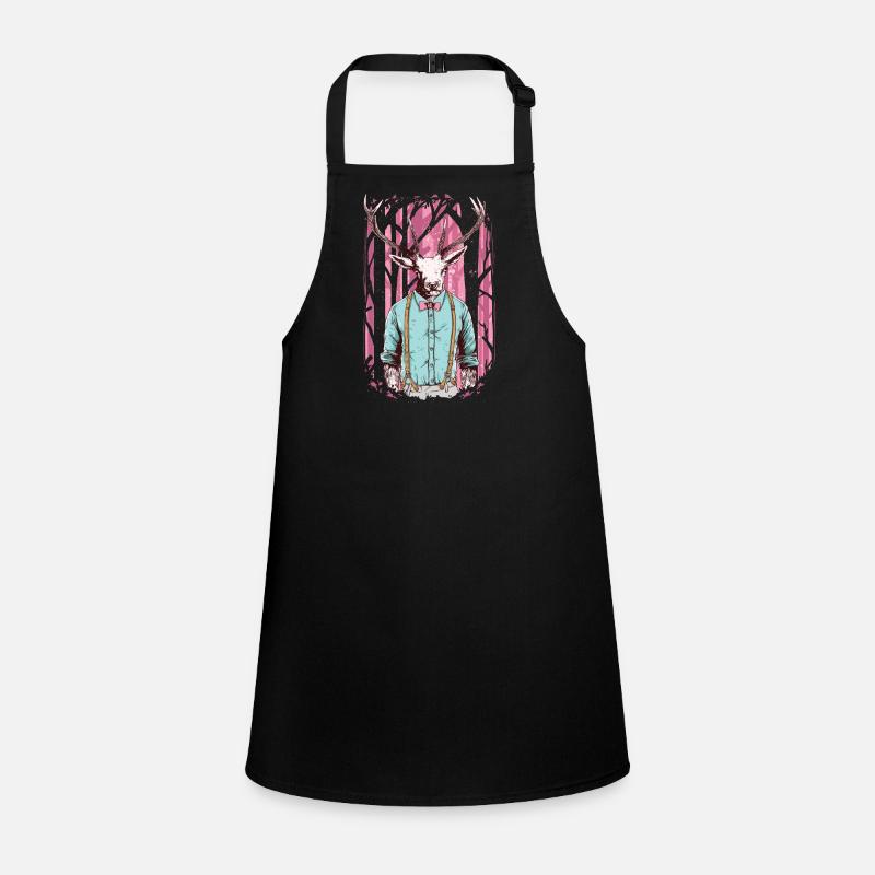 The ultimate Christmas deer with bow tie. Children's Apron