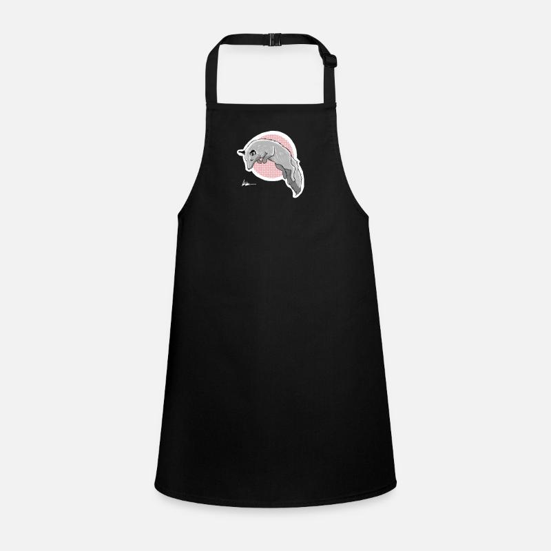 hunting snow fox Children's Apron