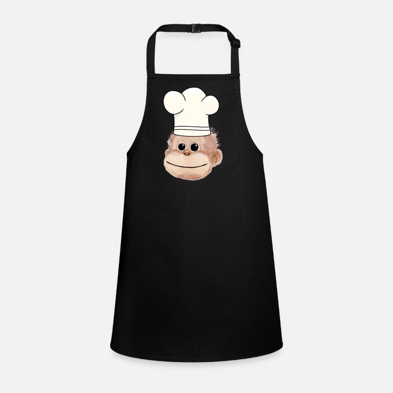 Monkey Chef Restaurant Chef Hobby Chef Children's Apron