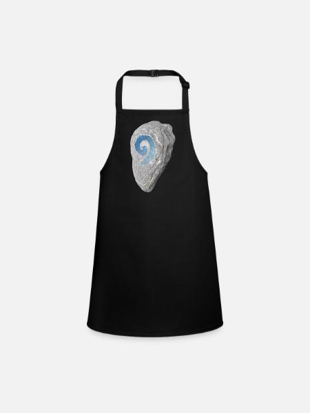 Hearth stone - Children's Apron - black - Front