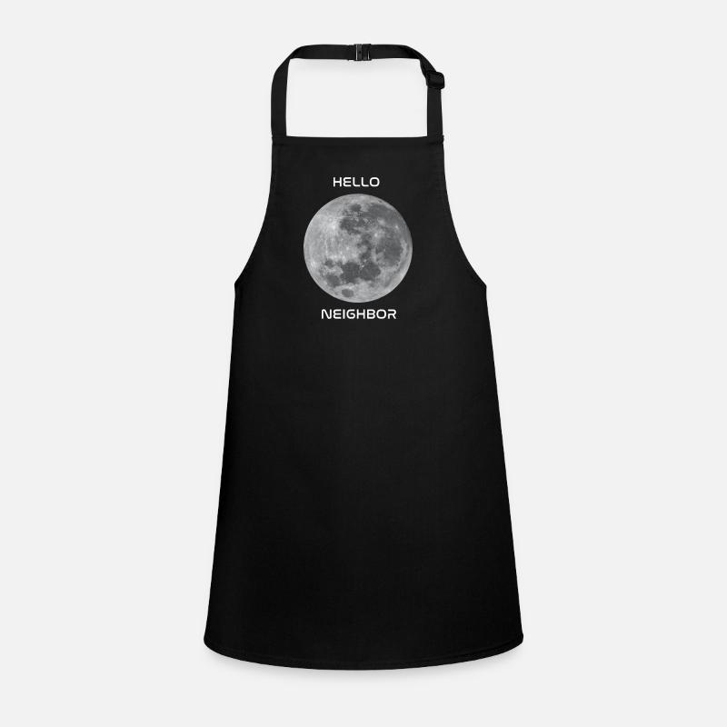 Greetings to our nearest sky object - the moon! Children's Apron