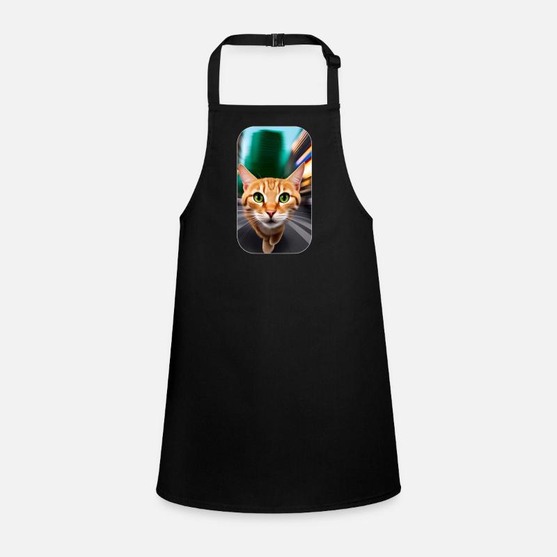 Curious cat Children's Apron