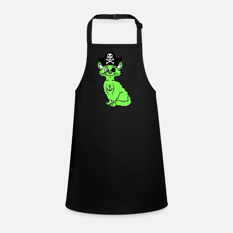 Mignon Pirate Chats Buccaneer Oeil Patch Chapeau Costume Tablier Enfant