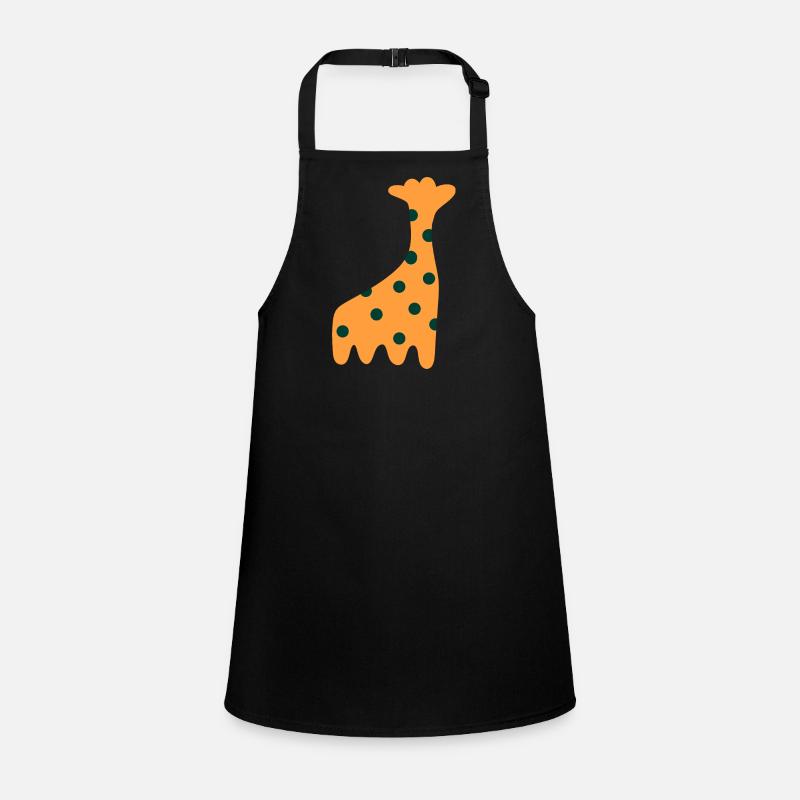 Cute Orange Giraffe Children's Apron