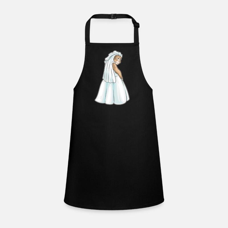 Monkey Bridal Veil Wedding Children's Apron
