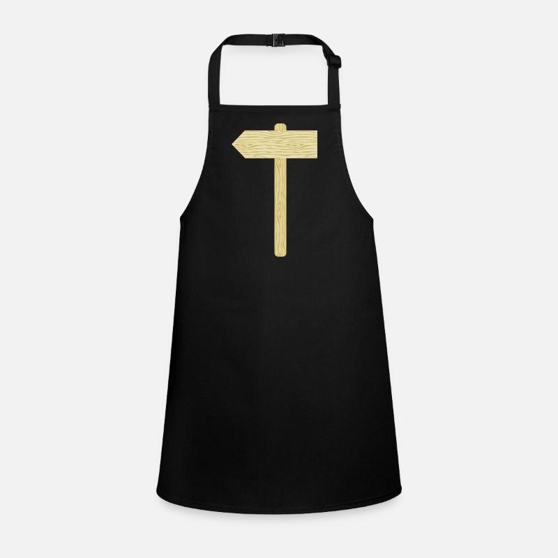 Rustic Wooden Signpost Illustration Children's Apron