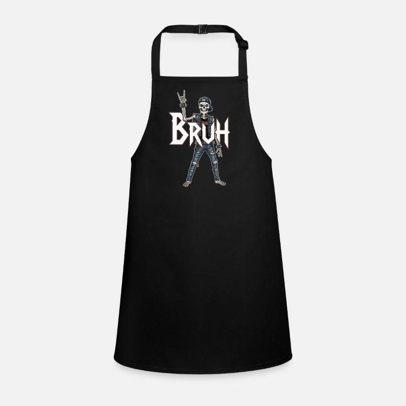 Bruh Skeleton Rocker Children's Apron