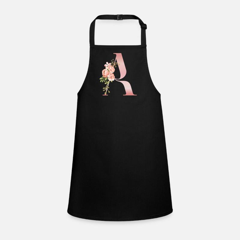 Monogramm Ein Pastellblume Schürze für Kinder