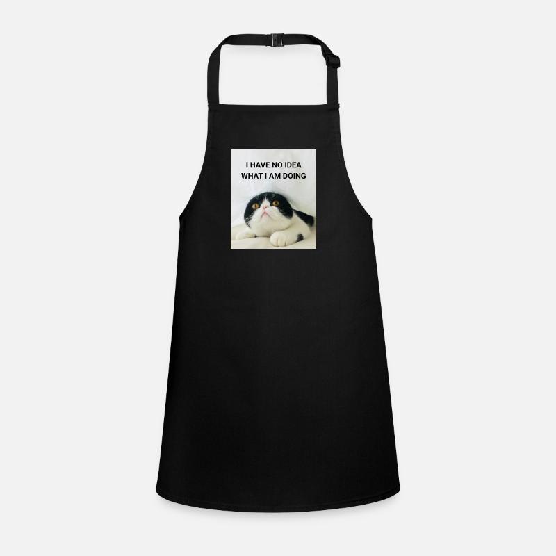 JE N’AI AUCUNE IDÉE DE CE QUE JE FAIS CHATS MÈMES Tablier Enfant